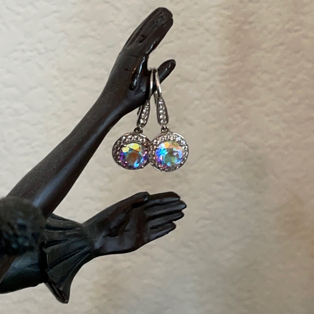 Zircon Hanging Dangle Drop Earrings Micro